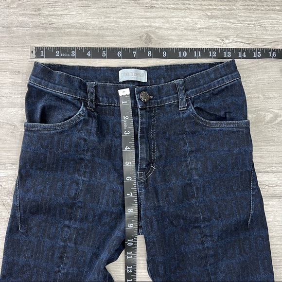 Rare Roberto Cavalli Logos Dark Wash Denim Jeans - Medium - Picture 5 of 8
